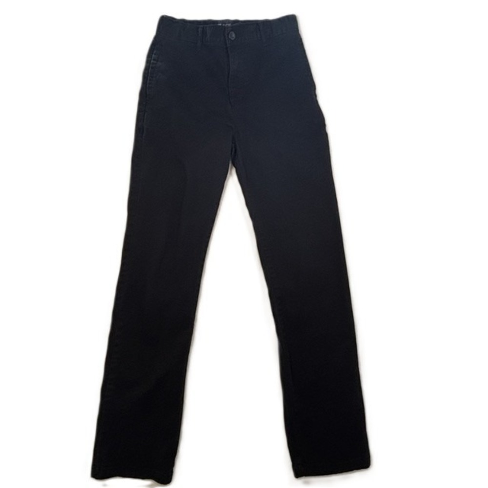 The Children's Place Chino Pants Black Adjustable Waist Boys 14 Slim Excellent
